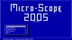 Micro-Scope 2005: Menu