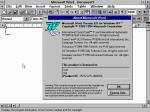32- Microsoft Word 6.0  Windows NT
  Windows NT 3.5.1