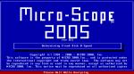Micro-Scope 2005: Splash Screen